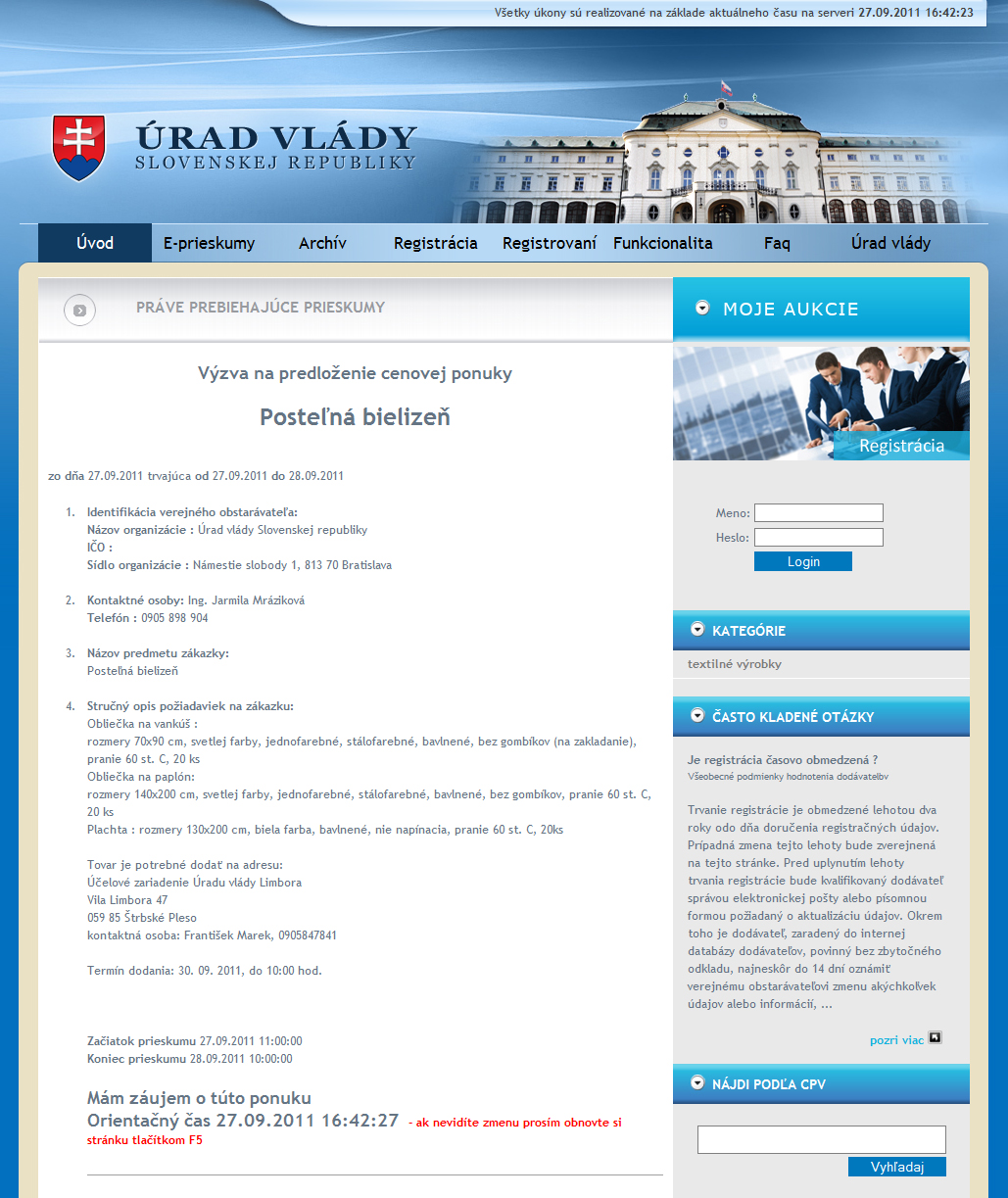 ePrieskumy - Urad vlady